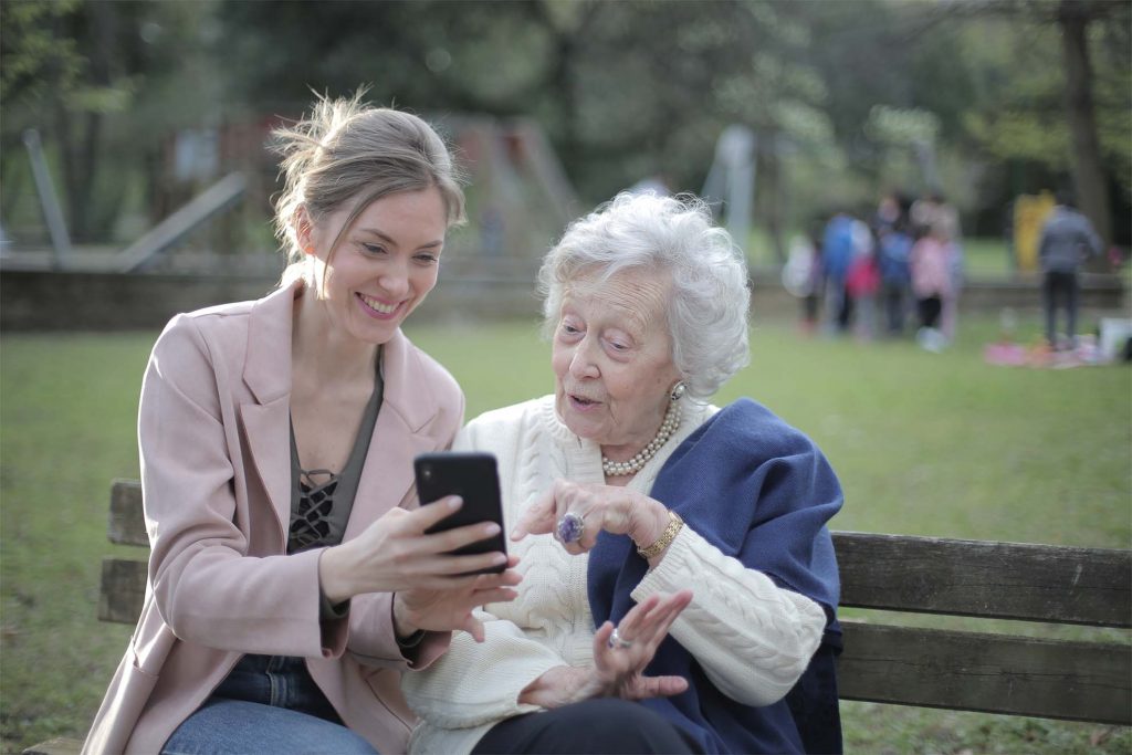carer with a resident