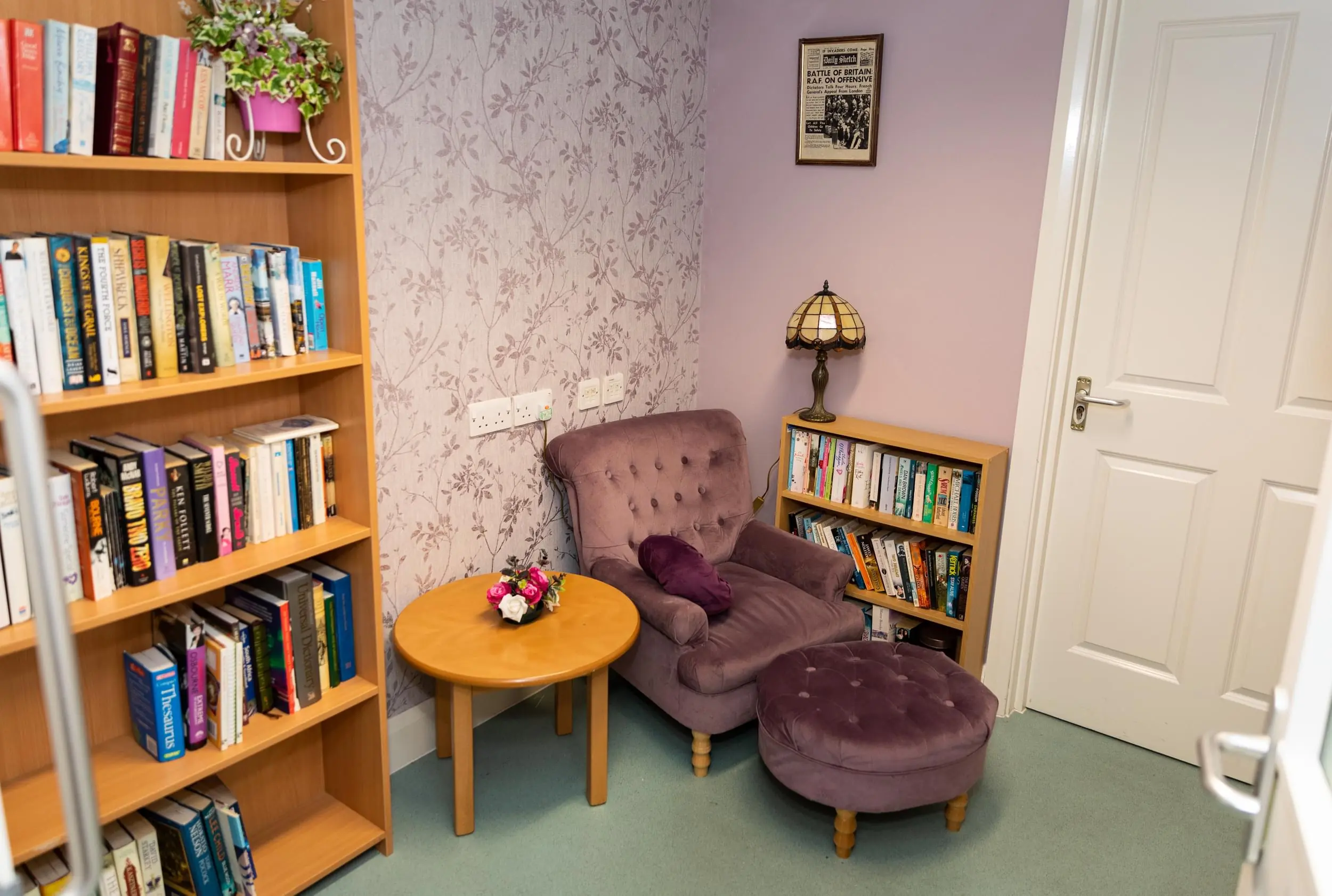 Armchair-with-a-bookcase