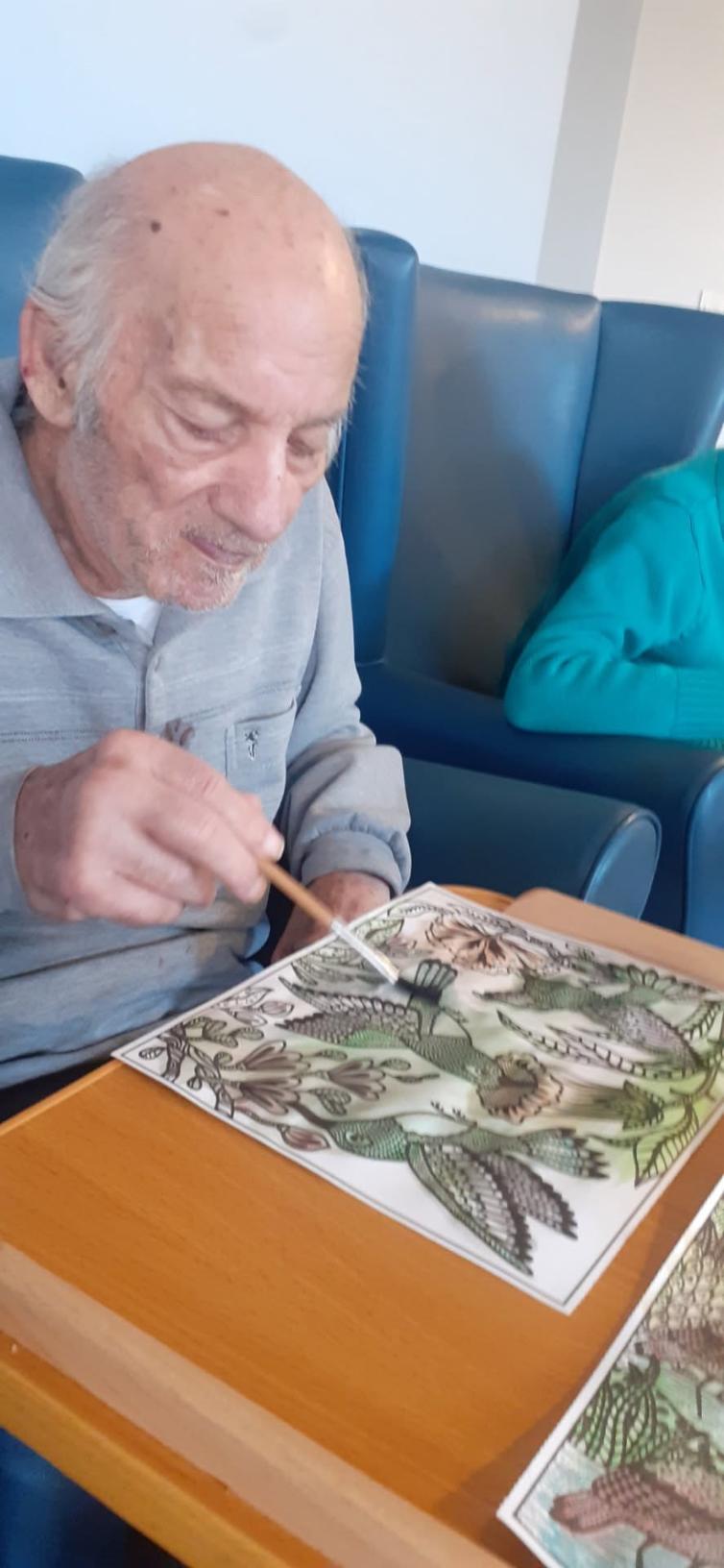 Residents taking part in activities at Mayflower Care Home